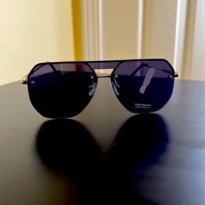 European Aviators - Black with Gold trim